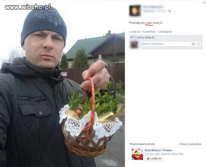 Poswięcony jusz koszyk