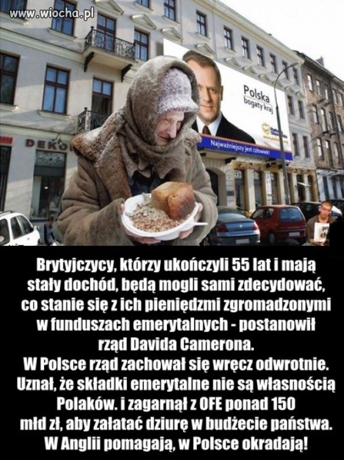 W Anglii pomagają, w Polsce okradają.