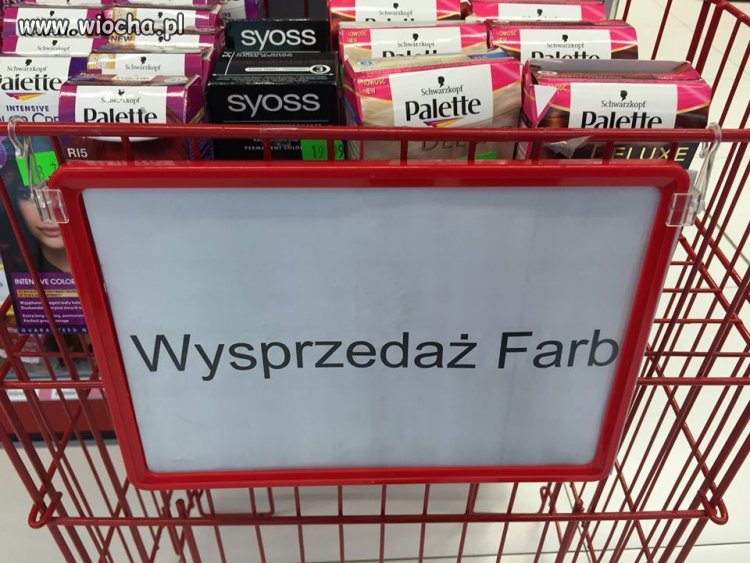 Wysprzedaż farb