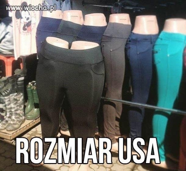 Rozmiar USA