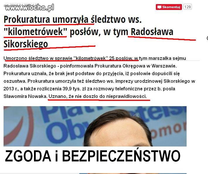 "ZGODA i BEZPIECZEŃSTWO" to jest wiocha
