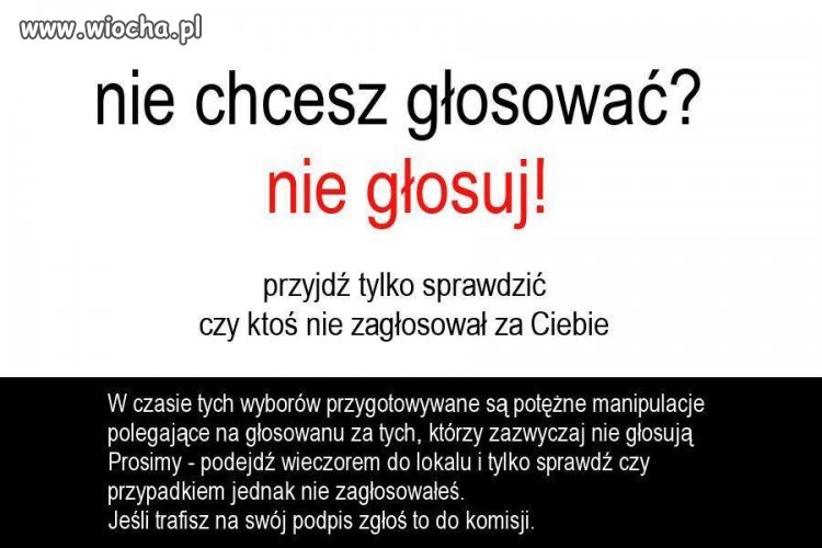 Ja nie będę głosił do komisji