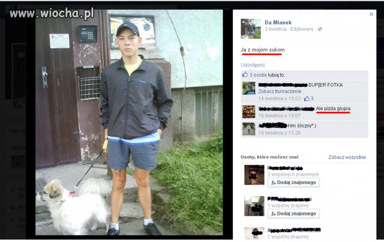 Kolejny Debil na Facebooku