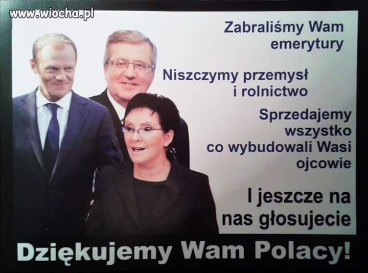 Podziękują nam po wyborach