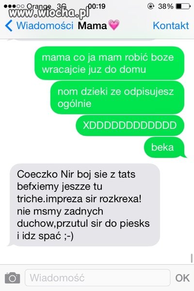 Mama zawsze pocieszy