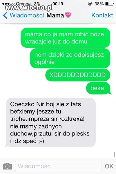 Mama zawsze pocieszy