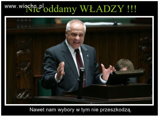 Nie oddadzą władzy 
