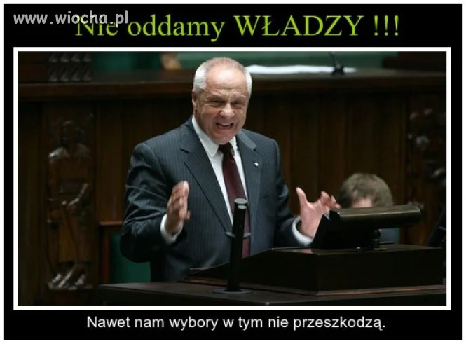 Nie oddadzą władzy 