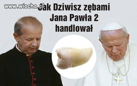 Ząb JP II  trafił obecnie do Legionowa, do 