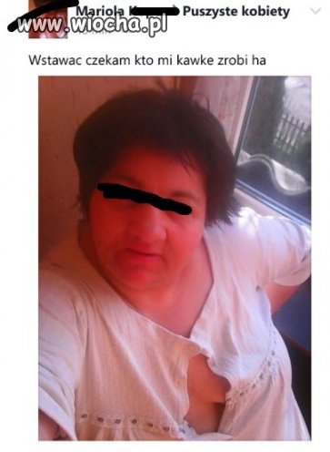 Mariola czeka na kawkę