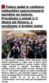 Pracuj Polaku dużo i zarabiaj mało ...