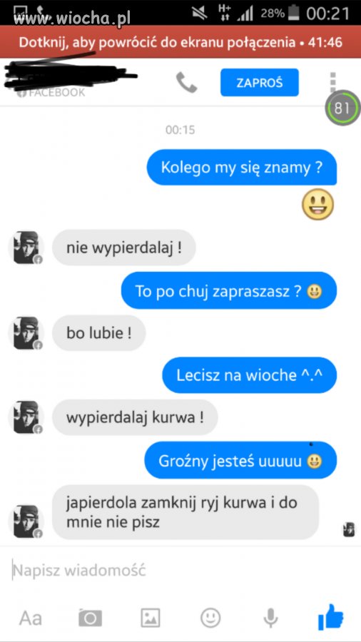 Ważne żeby miał dużo znajomych...
