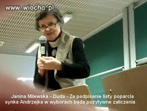 Mamusia agitator na uczelni