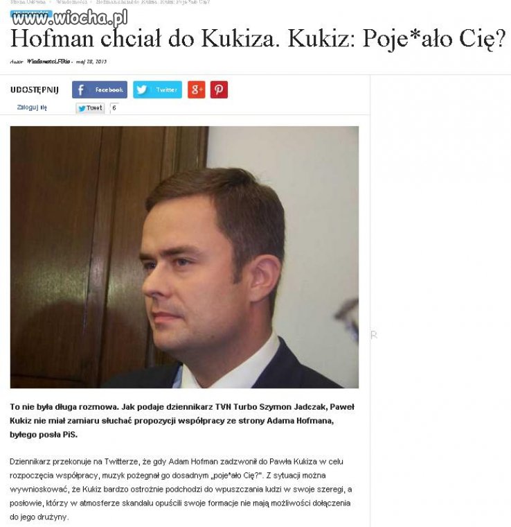 Szacun panie Kukiz... 