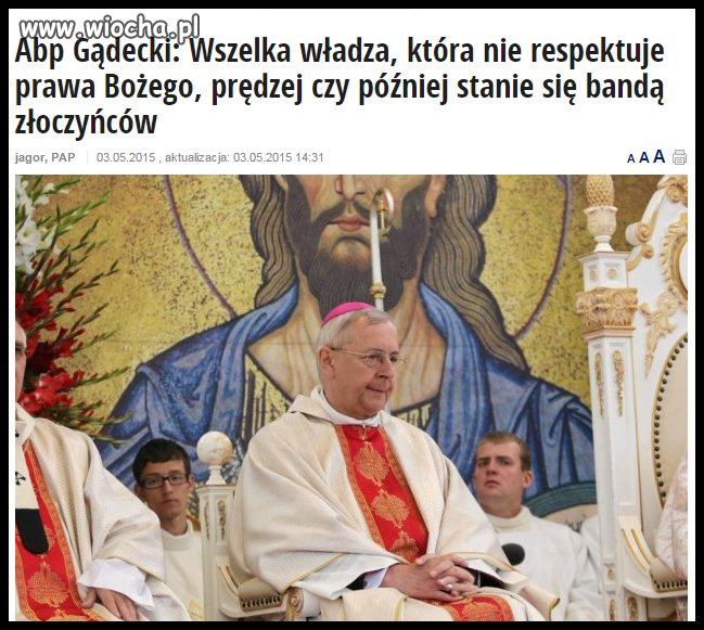 Powinien paść na kolana i przepraszać Polaków!