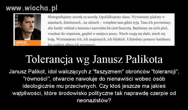 Tolerancja wg palikota
