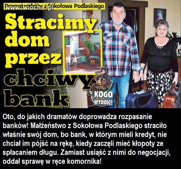 Bank zamiast się dogadać