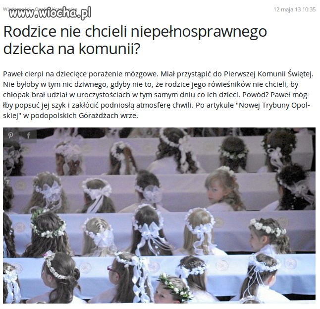 Zakłócenie podniosłej atmosfery chwili