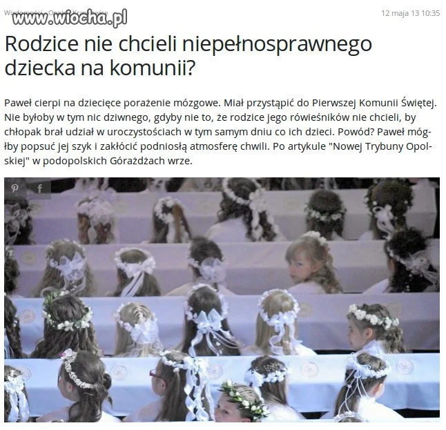 Zakłócenie podniosłej atmosfery chwili