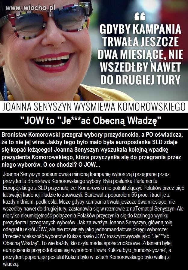 "Je*ać obecną władzę"