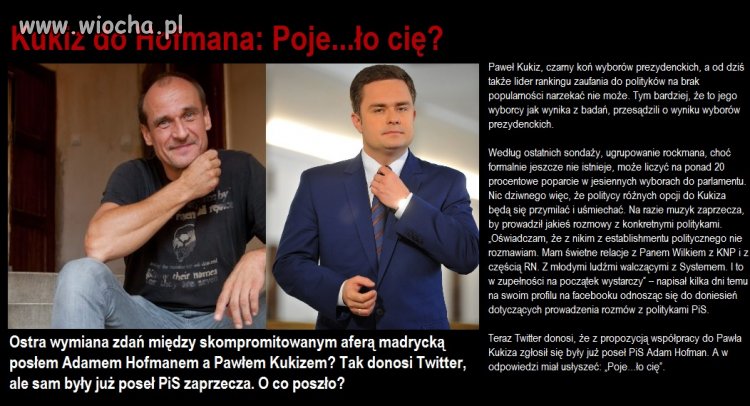 Hofman chyba cię poje*ało 