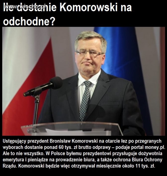 60 tys. odprawy i 11 tys. co miesiąc 