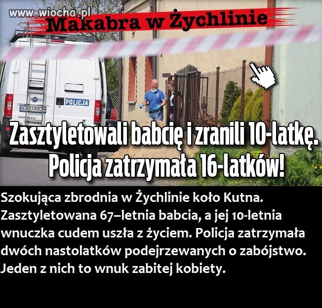 "Wnuczek zasztyletował babcię"