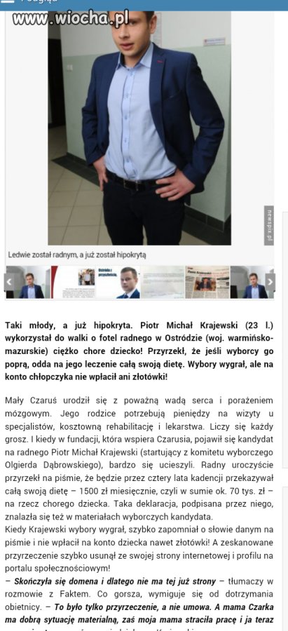Oto radny z Ostródy