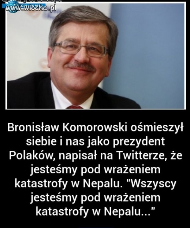 Znowu zrobił z siebie i z Polaków pośmiewisko