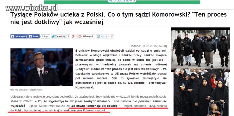 Bronek ma juz plan dla Polski.
