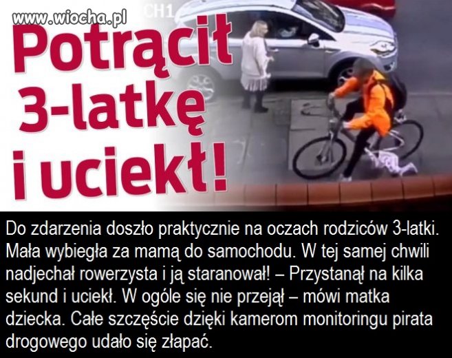 Potrącił 3-latkę  