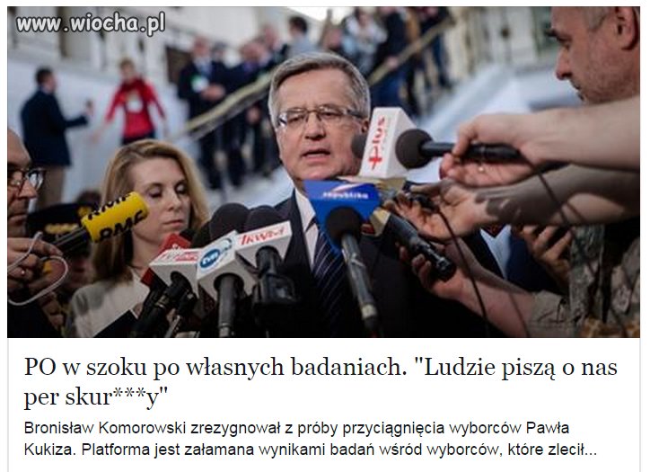 Ludzie o PO w sondażach 