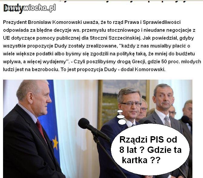 Ja p-dole  8 lat, "cudowny okres dla Polski"