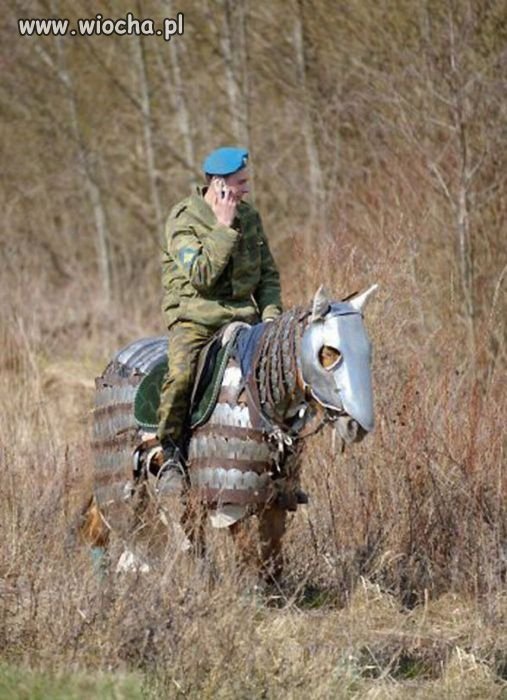 Niebieski beret.