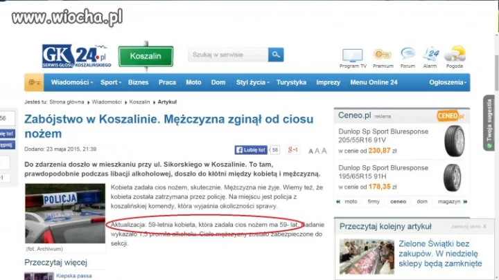 Zabójstwo w Koszalinie
