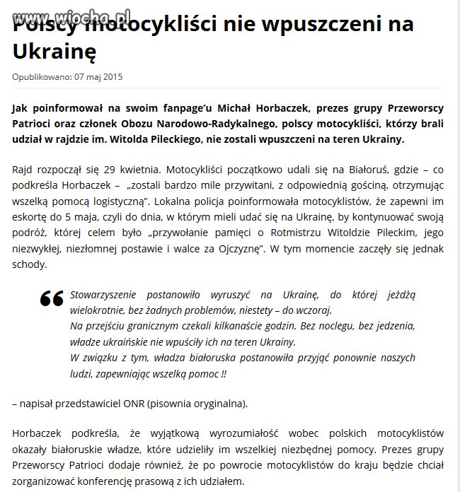 Oby więcej pomocy dla ukrainy