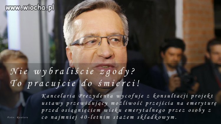Niedawno Bronek zarzucał Dudzie brak konsekwencji