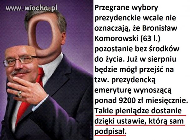 Zwykli śmiertelnicy 700 zł emerytury.