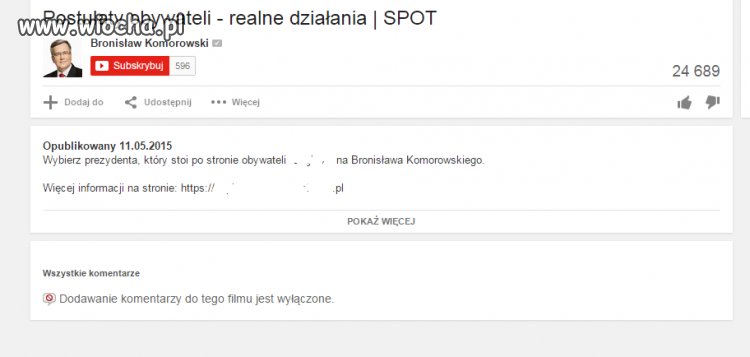 Czemu wyłączone oceny i komentarze? 