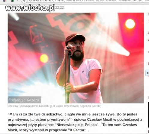 Przykoro Czesiu, ale Darwinistów i pedalstwa nie 
