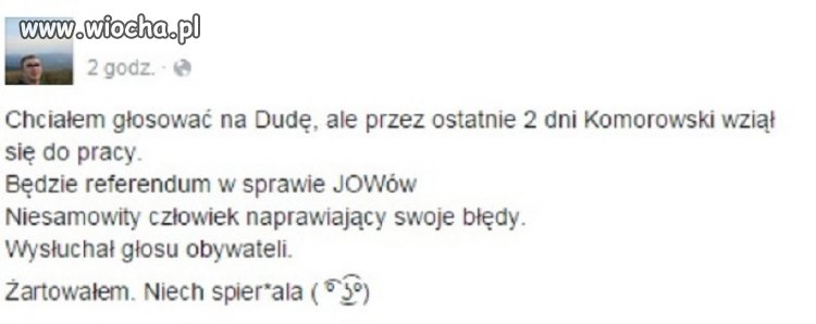 Żartowałem