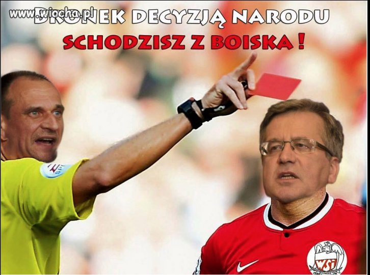 Bronek schodzi z boiska