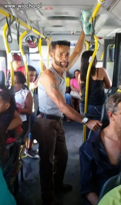 Wolverine w autobusie