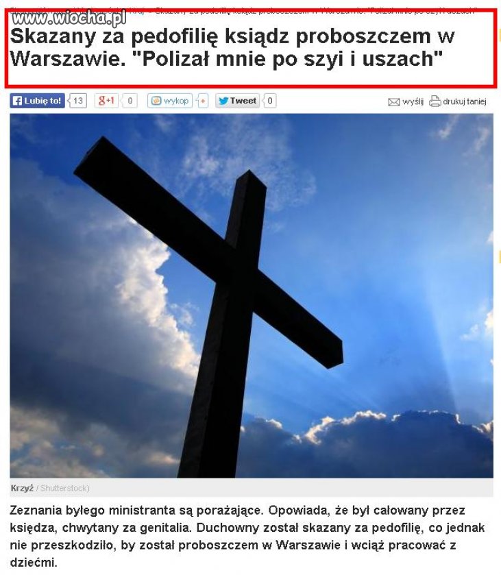 Za pedofilię nowa, lepsza parafia 