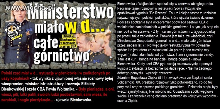 Mają w d**e całe górnictwo 