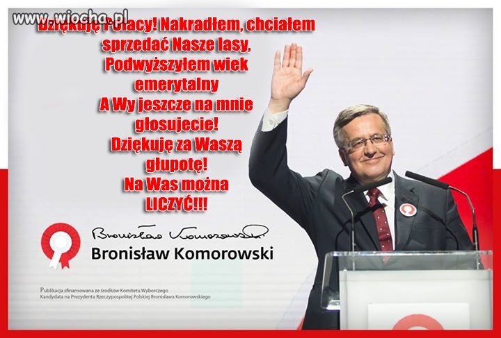 Dziękuję Wam Polacy!