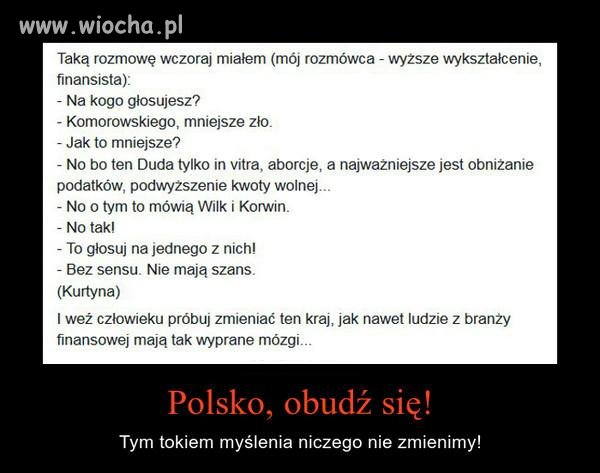 Głosujmy na Kukiza, dajmy szansę komuś spoza kręgu!