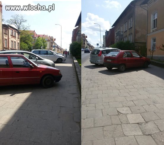 Wsiur blokuje chodnik