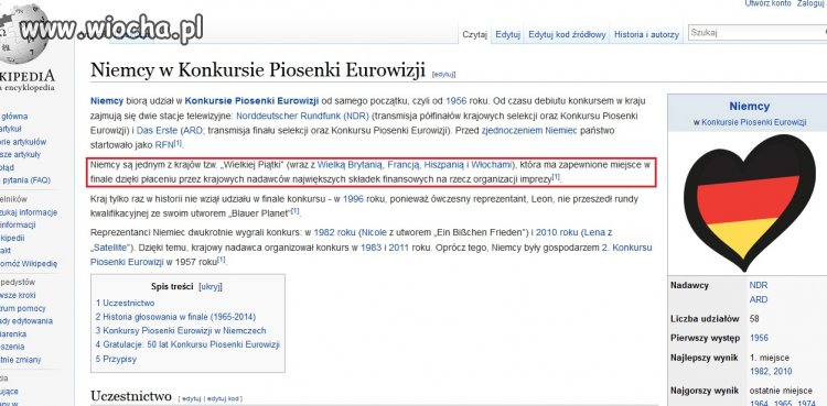 Kraje wielkiej piątki, zapewnione miejsce w finale