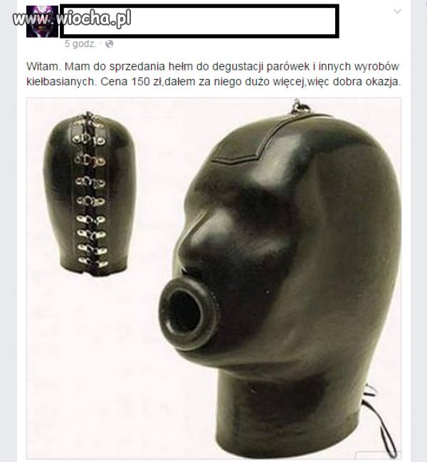 Maska do degustacji parówek